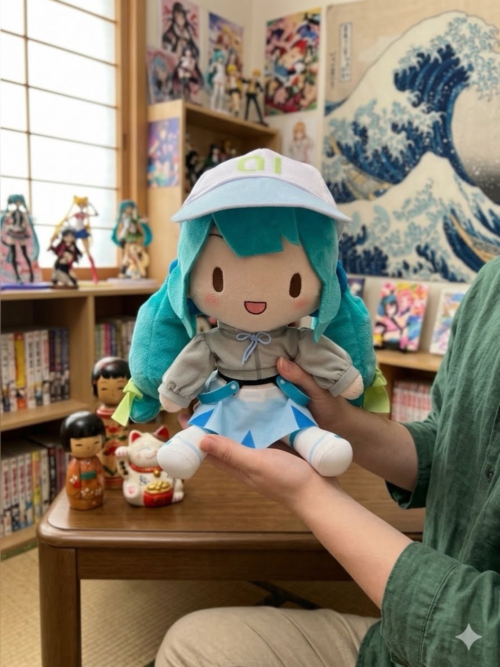 NWT SEGA Hatsune Miku Conceptual Series Vol 2 Fuwapuchi M Plush Sportswear